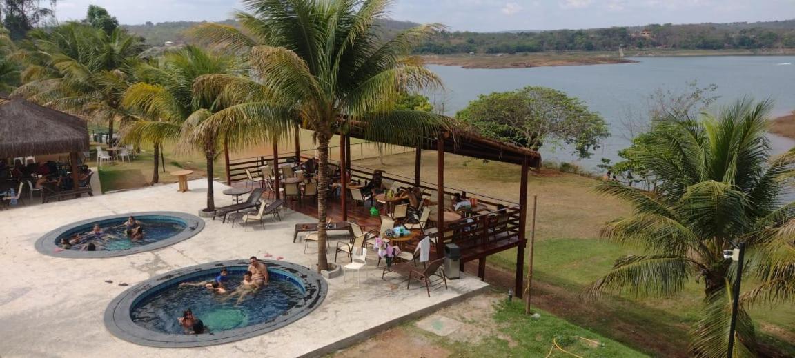 Aldeia Do Lago Caldas Novas Lindo Apt Com Cozinha Mobilia Nova Pode Levar Bebidas Na Area Das Piscinas Exteriör bild